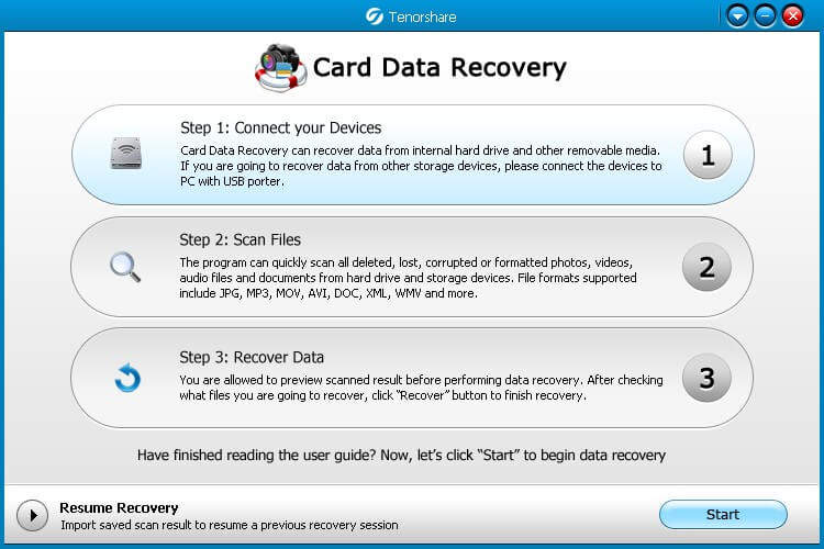 Tenorshare Card Data Recovery - 内存卡数据还原软件丨反斗限免