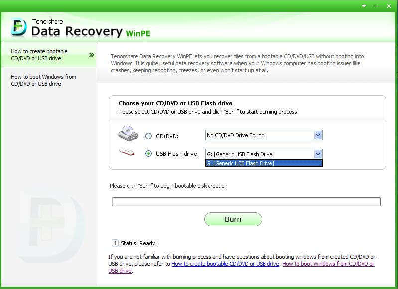 Tenoreshare Data Recovery WinPE - 制作数据恢复 PE 工具丨反斗限免