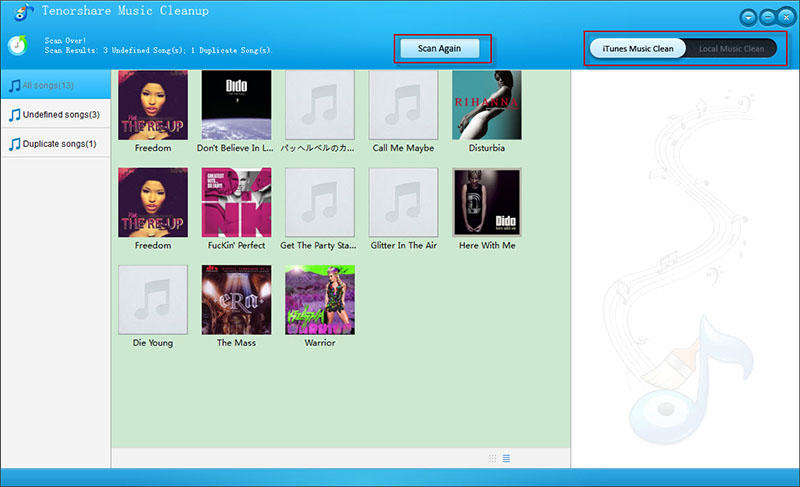 Windows 7 Tenorshare Music Cleanup 1.1.0.3 full