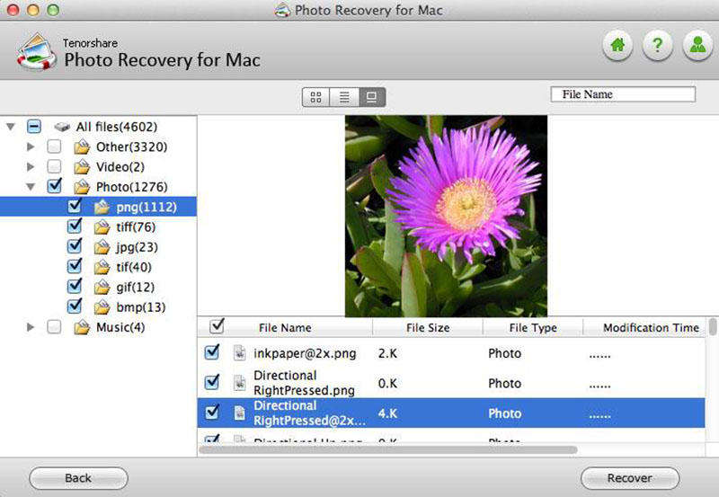 Recover lost photos and other files
