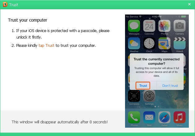 How to unlock iPhone and trust computer?