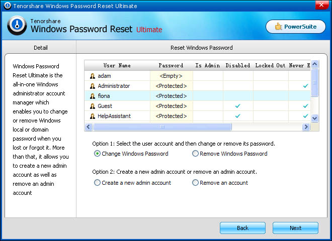 Windows 8 password reset