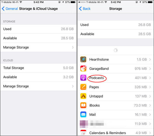 How to Free Up Space Used By the Podcasts App on Your iPhone or iPad