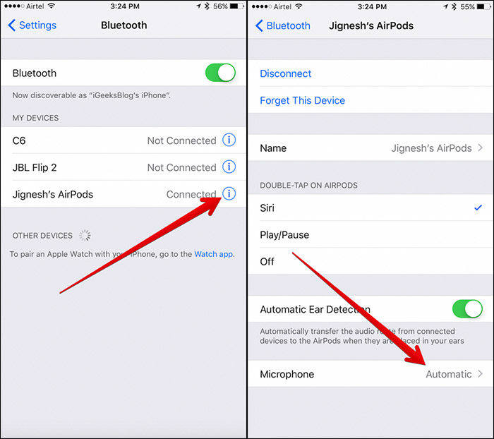 6 Ways to Fix AirPods Keep Disconnecting from iPhone (iOS 11 & iOS 10)