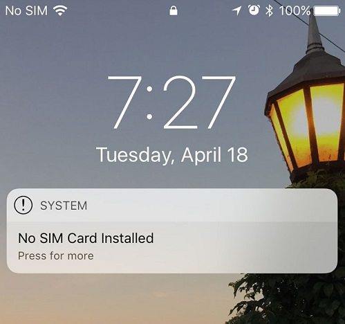 6 Possible Solutions for No SIM Card Installed on iPhone, iPad 2018