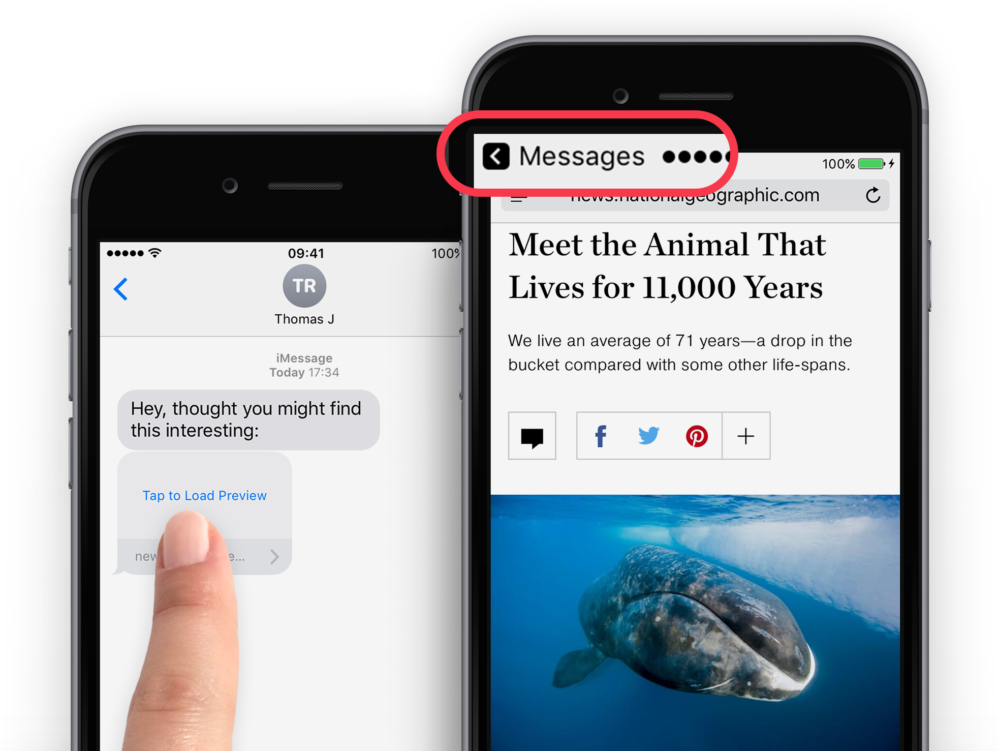message center number iphone ios 15
