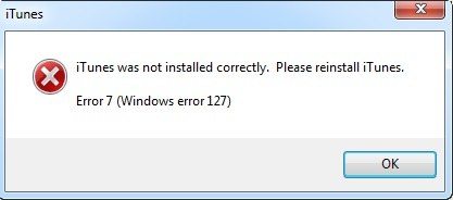  Fix Windows 127 Error on iTunes
