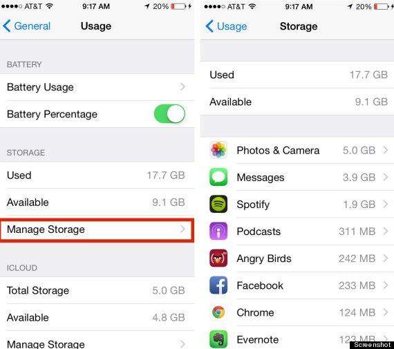 How to check available storage space on iPhone 6 /6 Plus