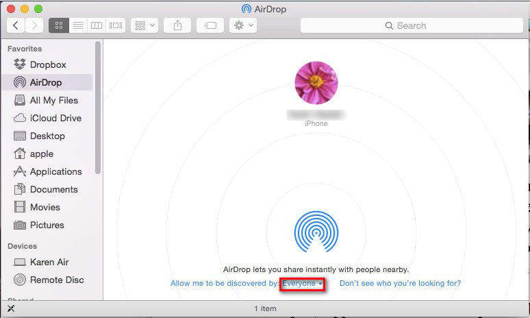 airdrop on mac