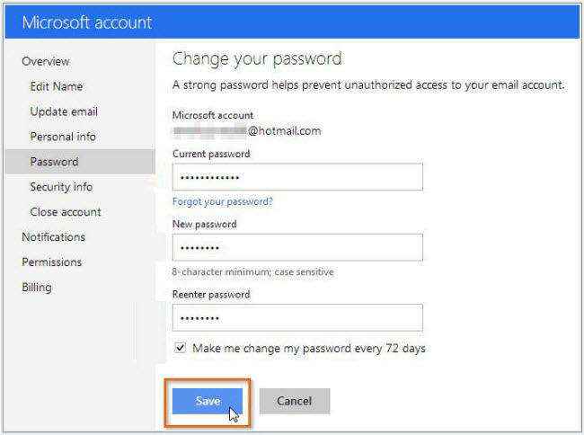 can i change the microsoft account on my laptop
